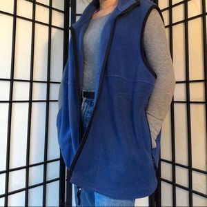 Vintage cozy zip up sweater vest